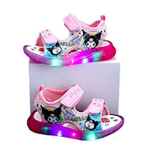 Kuromi Girls Sandals Open-Toe Light-Up Toddlers Comfort Shoes Kids Flip ... - $23.90+