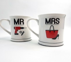 Stokes Mr Mrs Mug Set Coffee Tea Wedding Engagement Shower Gift Couple Tool Shoe - £14.77 GBP