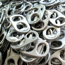 Aluminum Tab Tops Lot of 1000 Beer Soda Pop Upcycle Projects Jewelry Crafts - £10.89 GBP