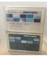 DOUBLE PACKS PREMIER MERVYNS CREDIT CARD LIKE Deck Playing Cards FACTORY... - $10.49