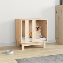 vidaXL Dog House Natural Solid pine wood 19.7x15.7x20.5 in Simplistic - $167.78 CAD