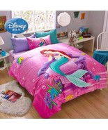5pc. Disney&#39;s Little Mermaid Full/Queen 100% Cotton Duvet Comforter Set - £177.04 GBP
