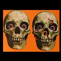 4pc Gothic-HUMAN SKELETON SKULL CUTOUT-Party Door Wall Decoration Hallow... - $2.94