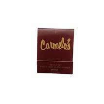 Matchbook Carmelo&#39;s Italian Restaurant&#39;s.  Texas. Full Book - $11.73