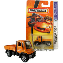 2007 Matchbox MBX Metal 1:64 Die Cast Car #46 Orange MERCEDES BENZ UNIMO... - £15.93 GBP