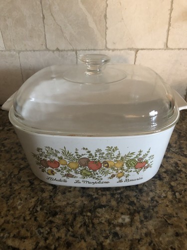 VTG Corning Ware 5 QT Spice of Life L&#39;Echalote A-5-B Casserole Dish with... - $59.40