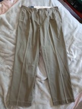 Polo Ralph Lauren Chino Pants pleated Regular Fit Men Size 36 - £15.66 GBP