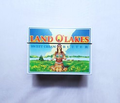 Vintage, Land O Lakes Butter Tin Recipe Box, Advertising Tin, Recipe Cards HTF - £22.79 GBP