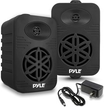 Pyle 4"Bluetooth Indoor Outdoor Speakers Pair-300 Watt Dual Waterproof (Black) - $166.82