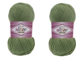 Alize Cotton Gold Yarn 55% Cotton 45% Acrylic Yarn Crochet Hand Knitting Art Lot - £14.18 GBP