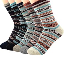Womens Wool Socks Winter Thick Athletic Socks Crew Sock Warm Hiking Meri... - £20.29 GBP