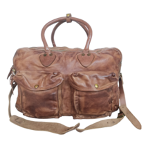 Double RL Leather Cargo Bag $1200 FREE WORLDWIDE SHIPPING - £591.35 GBP