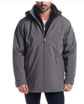 Weatherproof Mens Jacket Gray Ultratech Hood Stretch Windproof Water-Res... - $59.99