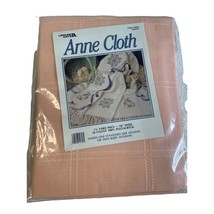 Leisure Arts Cross Stitch 18 ct Peach Afghan Anne Cloth 1.25 yards 58 inch wide - $24.70