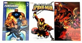 Lot of 3 Marvel Comics Fantastic Four Spider-Man &amp; X-Men All in Great Co... - $23.96