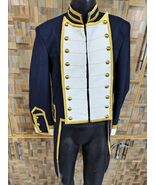 Wool Napoleonic Naval Frock Coat: 1st Empire Regency Tailcoat - $250.00