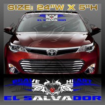 EL SALVADOR FLAG DECAL RACING CAR DECAL BRAVE HEART #607 - £17.33 GBP