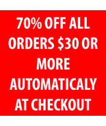 KEEP THE SALE GOING!! 70% OFF ALL $30 OR MORE AUTOMATICALLY AT CHECKOUT MAGICK  - Freebie