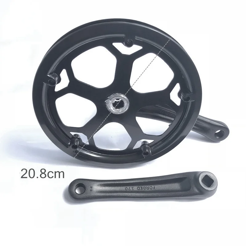 Sporting Folding Bike Crankset 48T Square Hole 170Mm Cnc Crankset Bicycle Crank  - £58.21 GBP