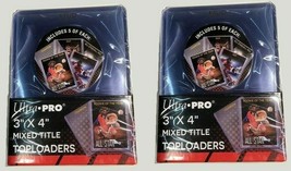 50 x NEW Ultra Pro Clear Mixed Title Toploaders 3 x 4&quot; Card Holders 15168 Rookie - £14.75 GBP