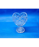Vintage BLEIKRISTALL Etched And Cut 24% Lead Crystal 6.75” Vase - WEST G... - $18.79