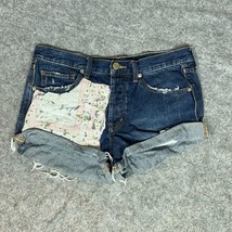 BDG Womens Shorts 28 Blue Jeans Denim High Rise Distressed Casual Tomgir... - $24.98