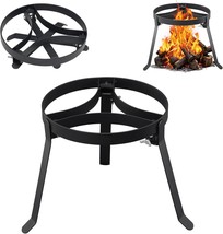 Campfire Tripod, 9.84 Inch Steel Camping Tripod For Outdoor, Matte Black - $33.99