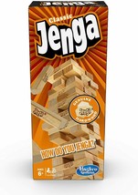 Jenga Classic Game of Skill - Wooden Blocks Stacking Tumbling Tower - 6 ... - £15.84 GBP