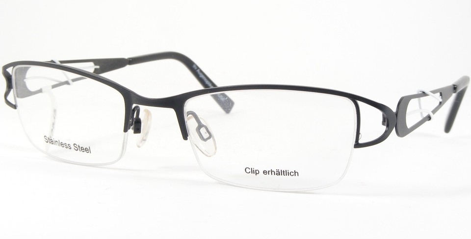 VISTAN KRUSE 1828 1 Matt Black White UNIQUE RARE EYEGLASSES 51-19-135mm ... - $77.87