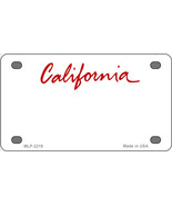 California Blank Novelty Mini Metal License Plate Tag - £11.67 GBP
