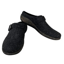 Aetrex Libby Comfort Clog 41 Black Charcoal Wool 10 - $1,146.72 MXN
