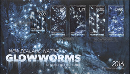 New Zealand. 2016. Native Glowworms (Mint) First Day Cover - £12.23 GBP