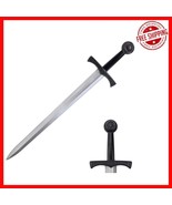 Stylish 21-Inch Silver Foam Sword - Safe Play Prop for Costumes &amp; Collec... - $40.58