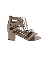 Aquazzura Beverly Hills Suede T-Strap Sandals In Nude Suede Women Beige Size - $91.20