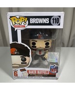 FUNKO POP! FOOTBALL BAKER MAYFIELD CLEVELAND BROWNS NFL DRAFT VINYL FIGU... - $15.43
