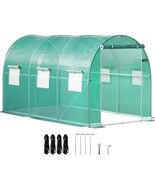  12 x 7 x 7 ft Walk-in Tunnel Greenhouse, Portable Plant Hot House with ... - $122.29