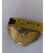 Vintage Butterfly Gold Tone Hair Clip Unique - $7.69