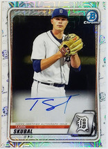  Tarik Skubal Rookie Auto Mojo Refractor 2020 Bowman Mega Box #BMA-TS, Tigers - $479.95