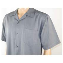 Mens MONTIQUE 2pc Walking Leisure Suit Matching Set Short Sleeves 696 Solid Gray image 6