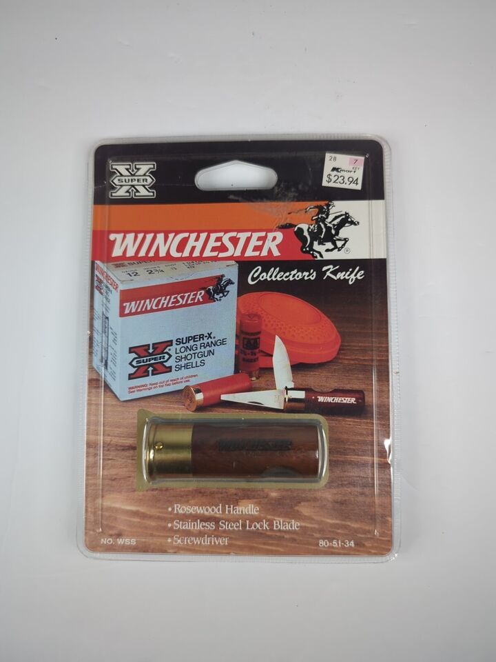 Vintage Winchester 12 Gauge Shotgun Shell Collector’s Knife NEW Rosewood Handle - $33.99