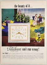 1951 Print Ad Telechron Tiara Electric Alarm Clocks GE Ashland,Massachusetts - £15.50 GBP