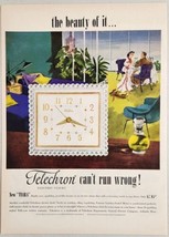 1951 Print Ad Telechron Tiara Electric Alarm Clocks GE Ashland,Massachusetts - £15.84 GBP