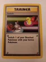 Pokemon 1999 Base Set Trainer Switch 95 / 102 NM Single Trading Card - £11.76 GBP