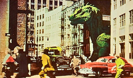 1953’s THE BEAST FROM 20,000 FATHOMS sudden street arrival color 6x10 scene - €6,18 EUR