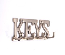 Stainless Steel 4 Hooks Key Holder For home - £31.64 GBP