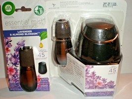 Air Wick Essential Oils Diffuser Mist Kit with LAVENDER ALMOND BLOSSOM - £15.35 GBP
