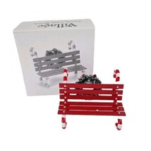  Department 56 &quot;Village Candy Cane Bench&quot; 52669 Christmas Accesories Diecast - £7.86 GBP