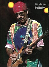 Carlos Santana onstage 1996 with Signature PRS guitar 8 x 11 pin-up photo - £2.86 GBP