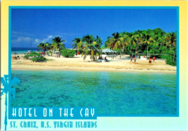 Virgin Islands  St. Croix  Palm Trees White Sandy Beach Cay Unposted 6 x 4 ins. - £5.48 GBP