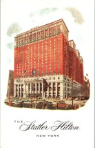 The Statler Hilton New York Carte Blanche Credit Card Ad Postcard - £7.87 GBP